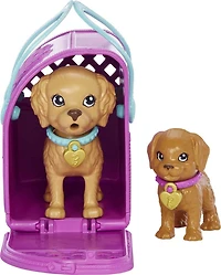 Barbie Doll and Accessories Pup Adoption Playset with Doll, 2 Puppies and Color-Change