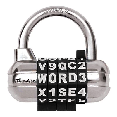 Cadenas à combinaison CHIFFRES personnalisable Master Lock #1534DBLK 64mm, Combinaison avec Chiffres