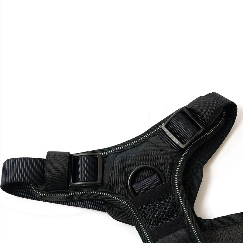 Harnais pour chien One Paw, avec maille collée et coutures réfléchissantes, disponible en plusieurs tailles couleurs.