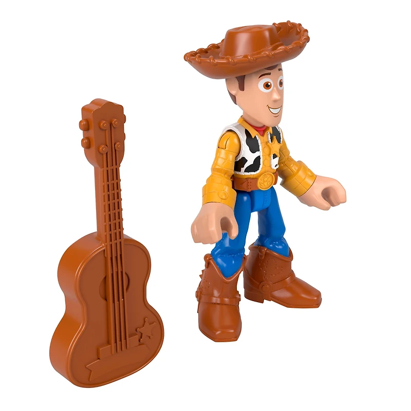 Imaginext Disney and Pixar Toy Story Woody Figure & Guitar Accessory, Inspired by the Movies, 3-inch