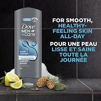 Dove Men+Care Body Wash Hydrating Clean Comfort for Men with 24-Hour Nourishing Micromoisture Technology, 532mL