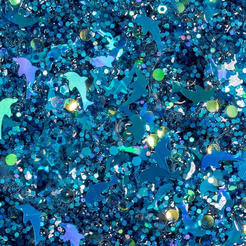 ORB Slimy™ Xtreme Glitterz Aqua, 90g of slimi