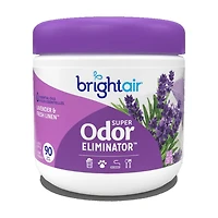 Désodorisant Bright Air Super Odor Eliminator, Lavande et Linge Frais, 400 ml