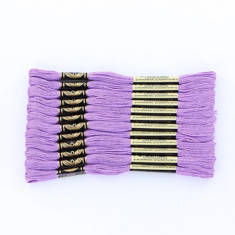 Fil à broder en coton DMC à 6 brins 8m – Fil en colon Violet 6 Brins