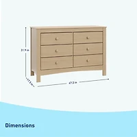 Commode 6 tirroirs Noah de Graco