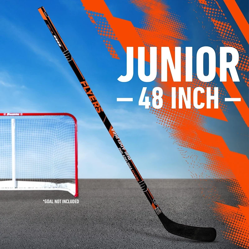 Franklin Sports Bâton de hockey de rue  Flyers de la NHL - 48 po Jr pour droitier