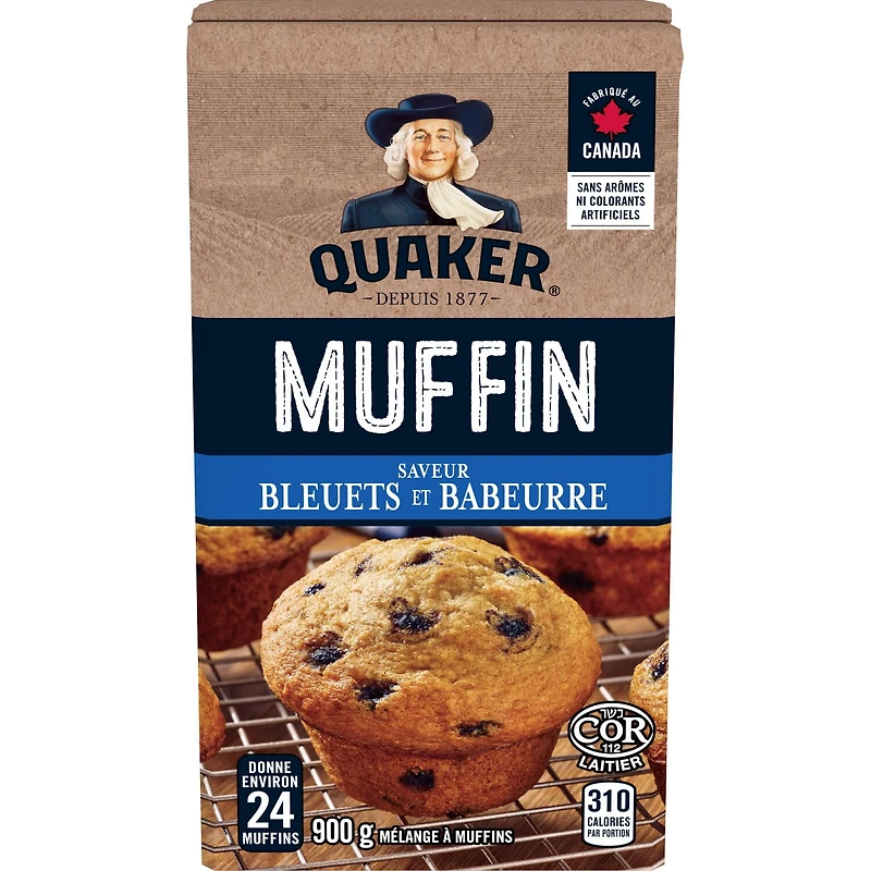 Quaker Mélange à muffins Saveur Bleuets et babeurre 900g