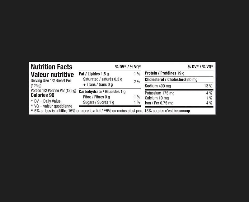 Poitrines de poulet assaisonnées Watson Ridge, BBQ Poitrine de poulet WR, BBQ
