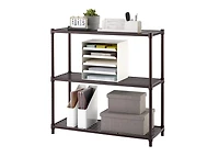 TRINITY 3-Tier Slat Shelving Rack | 36” X 14” X 35” | Dark Bronze