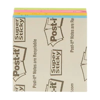 Feuillets super collants Post-it®, F220-8SSAU, collection Rio de Janeiro, 25 feuillets/bloc, 8 blocs/paquet