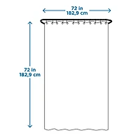 Rideau de douche en tissu gaufré avec polyester recyclé Mainstays