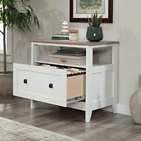 Sauder August Hill Lateral File in Soft White Finish