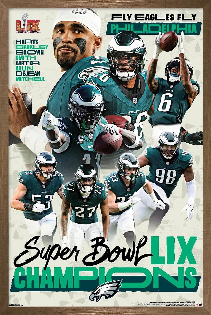 NFL Philadelphia Eagles - Champions du Super Bowl LIX