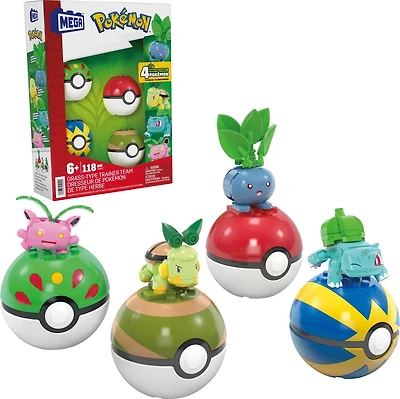 MEGA Pokémon-Dresseur de Pokémon type Plante-coffret de construction Âges 6+