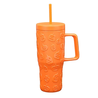 Way To Celebrate 31.6 oz Orange Acrylic Pumpkin Tumbler