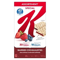 Kelloggy's Barres croquantes géantes Special K 40 croquantes, 500 g