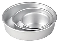 Ensemble de 3 moules à gâteau rond en aluminium Wilton Ensemble moules alu, 3 pièces