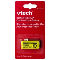 VTech BT266342 Bloc-piles rechargeable AAA pour téléphones sans fil Ni-MH bloc-piles rechargeable, 2.4v, 750mAh