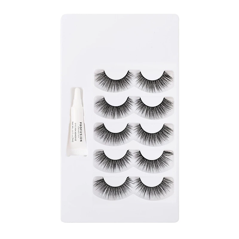 PROFUSION COSMETICS | Iconic 3D Faux Cils de Vison 5 Paires Époustouflez-les