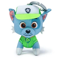 PAW Patrol: Rescue Wheels, 4-Inch Rocky Plush Toy, Miniature Stuffed Animals with Keychain Clip, Kids Toys for Boys and Girls 3+