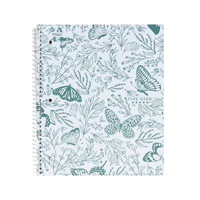 Carnet de notes Five Star® 1 sujet Papillons 11"x8.5" 160 Pages