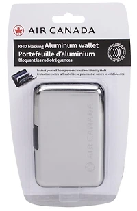 Air Canada Rfid Blocking Aluminum Wallet Adult Unisex, 7 slots