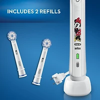 Brosse à dents électrique pour enfants Oral-B, mettant en vedette Minnie Mouse de Disney, enfants de 6 ans et plus