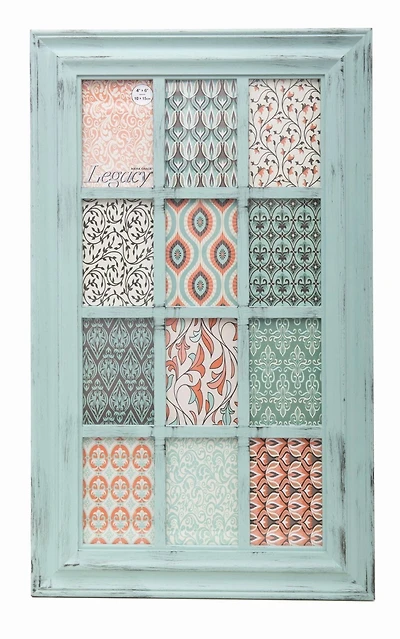 Cadre collage KG, vert, contient 12 4''x6 ”