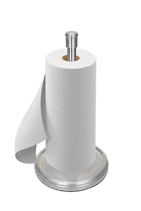 Porte-serviettes en papier universel Mainstays 14,4" en acier inoxydable argenté