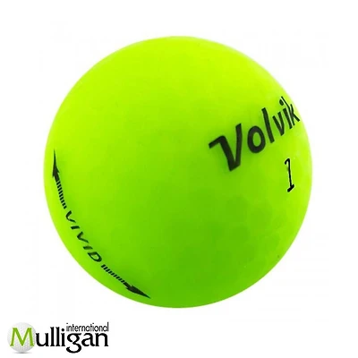 Mulligan - 48 Volvik Vivid Matte 4A Recycled Used Golf Balls, Green