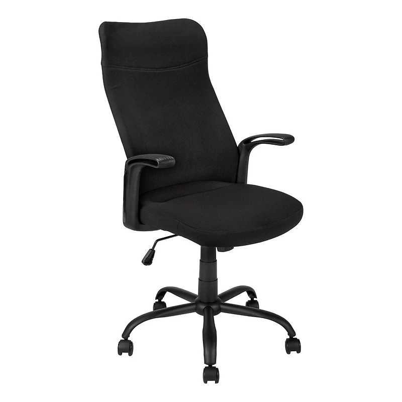 Monarch Specialties Office Chair, Adjustable Height, Swivel, Ergonomic, Armrests, Computer Desk, Work, Metal, Mesh, Black, Contemporary, Modern