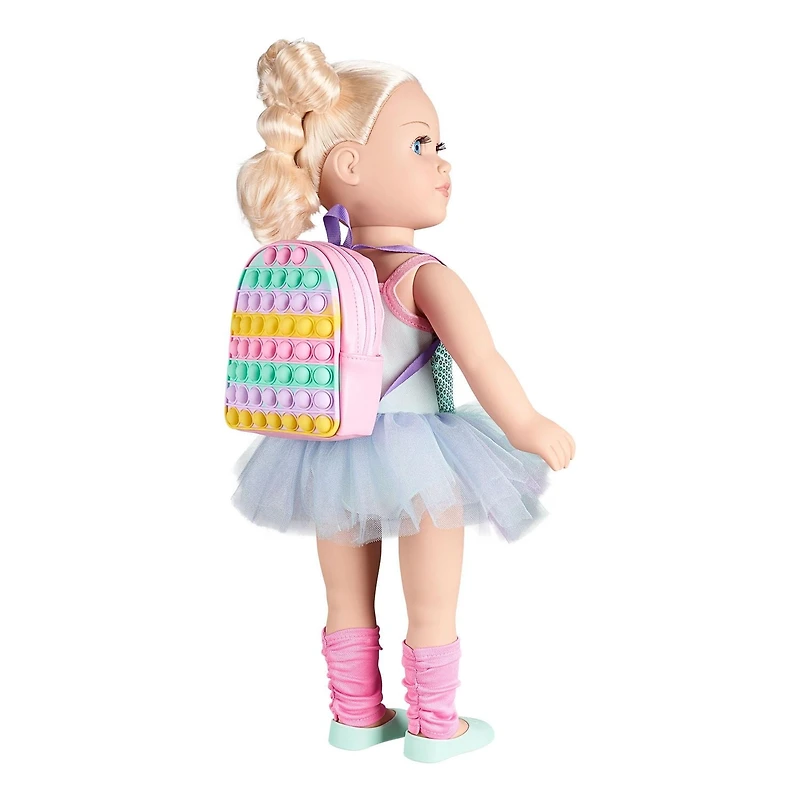Ma vie comme un sac à dos à bulles alvéolées pour poupée de 45,7 cm