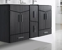 American Imaginations 58-in. W Vanity Base Set Dawn Grey AI-18133