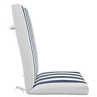 Coussin de siège pour patio à dossier haut bleu marine Cabana Mainstays 111,8 cm x 48,3 cm x 6,4 cm