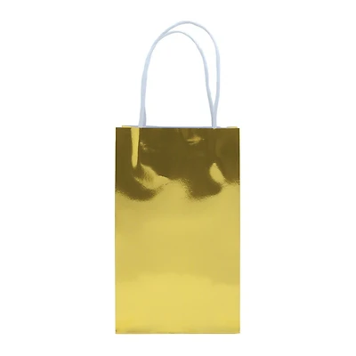 Sac en papier doré de 10 paquets Sac en papier doré