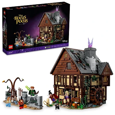 LEGO Ideas Disney Hocus Pocus: The Sanderson Sisters' Cottage Building Set, Gift Idea for Fans, 21341