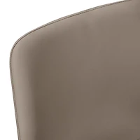 Monarch Specialties Chaise De Bureau, Hauteur Bar, Debout, Bureau, Travail, Pu D'aspect Cuir, Métal, Brun, Noir, Contemporain, Moderne