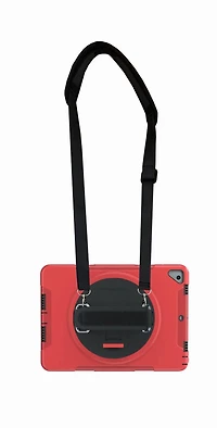 Étui de protection CTA Digital avec béquille rotative à 360 degrés intégrée pour iPad 7e et 8e génération 10.2 pouces, iPad Air 3 et iPad Pro 10.5 pouces - Rouge