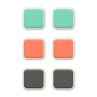 Quartet Square Magnets, Square Magnets, 6 Pack