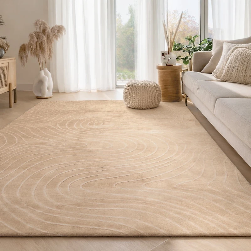 Tapis Somos Lavable A la Machine Contemporain/Moderne pour Salon, Chambre, Salle Manger, Entrée, Couloir et Plus Encore.
