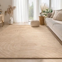 Tapis Somos Lavable A la Machine Contemporain/Moderne pour Salon, Chambre, Salle Manger, Entrée, Couloir et Plus Encore.