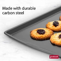 Plaque à pâtisserie Les essentiels en acier antiadhésif de GoodCook, 11 po x 17 po, grise Plaque à pâtisserie en acier antiadhésif
