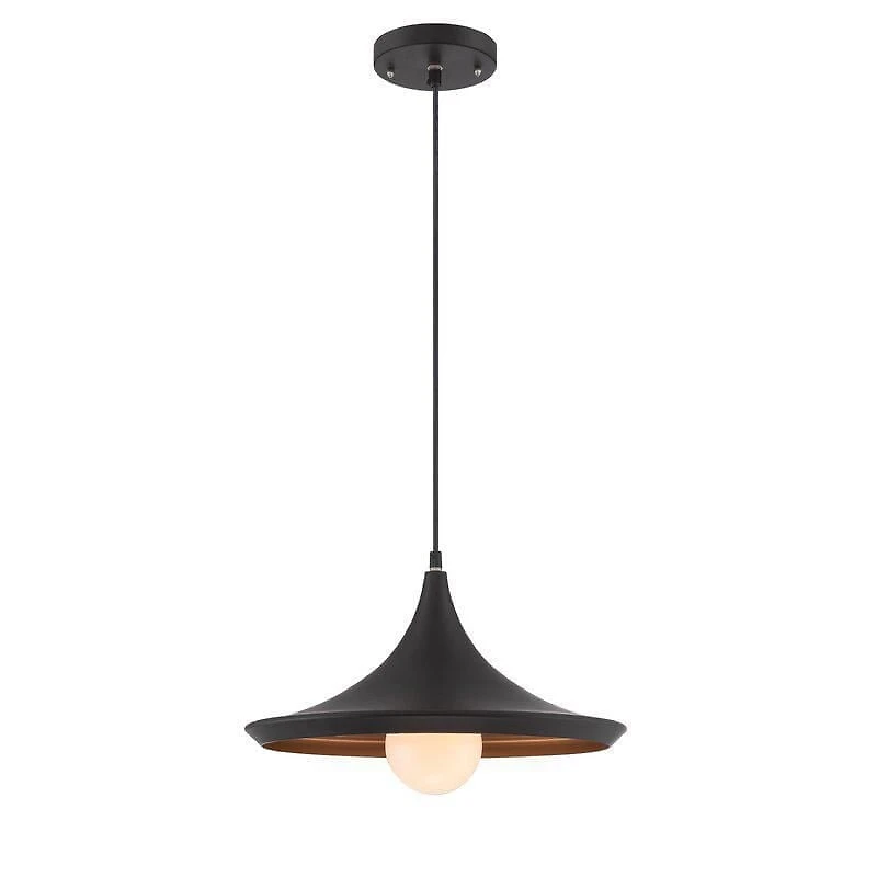 Plata Décor Modern Black and Gold Style Pendant