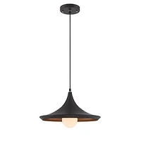 Plata Décor Modern Black and Gold Style Pendant