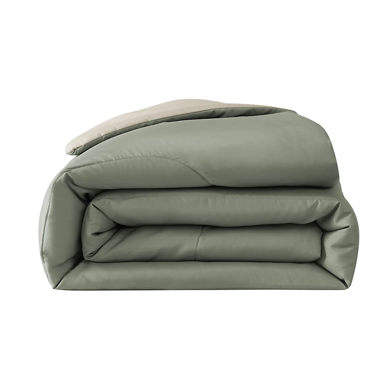 Mainstays Couette Vert Reversible 1 Place
