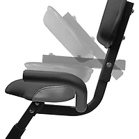 Iron Body Fitness Motion Series C4 Folding Exercise Bike with LCD Monitor, 8 Resistance Levels, Compact X-Frame Design