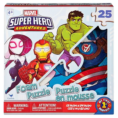 Marvel Super Hero Adventures 25-Piece Foam Puzzle