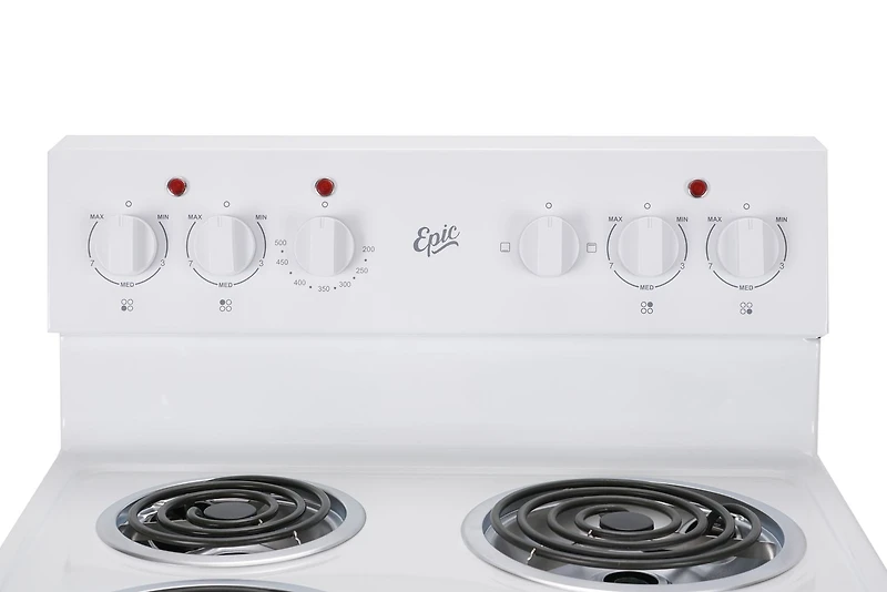 Epic White 24" Electric Range