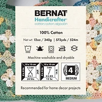 Bernat® Handicrafter® Ombre Yarn, Cotton #4 Medium, 12oz/340g, 573 Yards