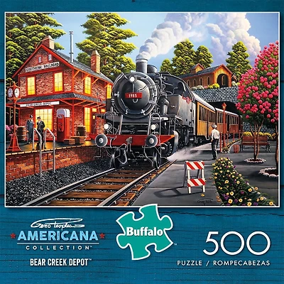 Buffalo Games Americana Bear Creek Depot 500 Piece Jigsaw Puzzle